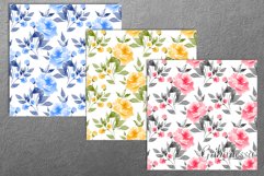 Watercolor floral seamless patterns Product Image 3
