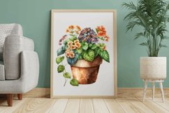 Watercolor Hand Draw Flowers Pot Clipart,watercolor clipart,Craft Supplies,hand drawn clip art,Scrapbooking,spring clip art,flower clipart,floral clipart,wedding clip art,digital watercolor,invitation clipart,instant download,flower pot,floral plants,Wate