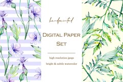 Seamless Wild Flowers Watercolor Patterns - JPG Product Image 2