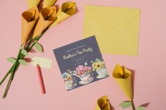 50 Watercolor Vintage Floral Teacup Spring Clipart Png Product Image 4