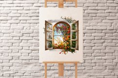 Watercolor Floral Windows Clipart Bundle,Floral Windows Clipart,Windows Clipart,watercolour clipart,digital watercolor,free commercial use,ai illustration,individual elements,instant download,romantic vacation,Window Clipart,png bundle,balcony clipart,Vac