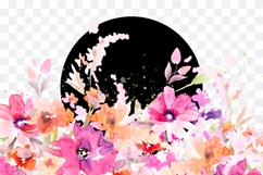 Watercolor Floral Border PNG Product Image 2