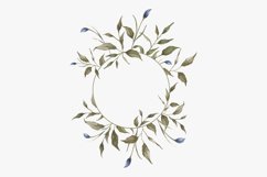 Watercolor Frames and Wreath Floral Clipart PNG Product Image 3