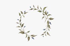 Watercolor Frames and Wreath Floral Clipart PNG Product Image 4