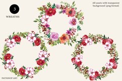 Watercolor Wild Rose Clipart Set Product Image 4