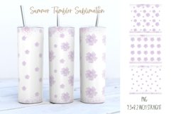 Watercolor Small Flowers Pattern for Tumbler Sublimation Product Image 1