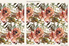 Watercolor Fall Flowers Clipart Set Product Image 4