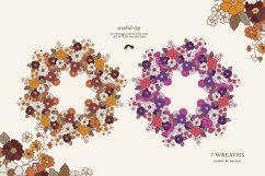 Retro Flowers Boho Floral Clipart Collection Product Image 11