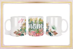 Watercolor flower butterfly mom coffee mug Product Image 1