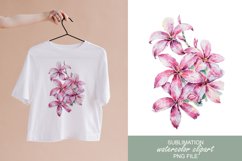 Watercolor tropical flower bouquet sublimation / clipart Product Image 1