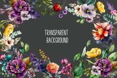 Watercolor flower clipart bundle