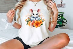 Watercolor Flower Mouse Clipart Bundle Product Image 3