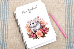 Watercolor Flower Mouse Clipart Bundle Product Image 4