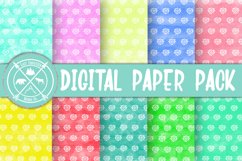 Flower Watercolor digital paper pack|Scrapbooking papers Product Image 1
