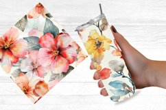 Watercolor Flower Digital Paper Bundle Product Image 2