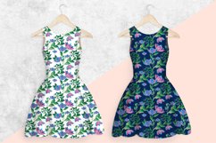 watercolor flower pattern digital paper