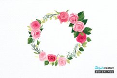 Watercolor Flower Round PNG Clipart Product Image 1