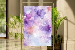 Watercolor Flower Digital Paper Bundle Product Image 4