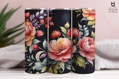 Watercolor Flower Sublimation Tumbler Wrap Bundle Product Image 10