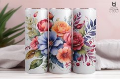 Watercolor Flower Sublimation Tumbler Wrap Bundle Product Image 16