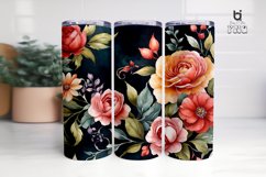 Watercolor Flower Sublimation Tumbler Wrap Bundle Product Image 17