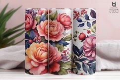 Watercolor Flower Sublimation Tumbler Wrap Bundle Product Image 18