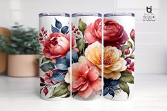 Watercolor Flower Sublimation Tumbler Wrap Bundle Product Image 19