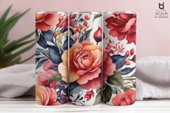 Watercolor Flower Sublimation Tumbler Wrap Bundle Product Image 2
