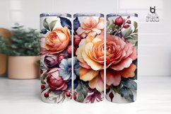 Watercolor Flower Sublimation Tumbler Wrap Bundle Product Image 21