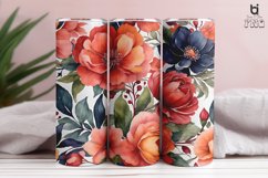 Watercolor Flower Sublimation Tumbler Wrap Bundle Product Image 22