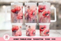 Flower Tumbler Wrap, 40 oz tumbler wrap, Watercolor Flower Tumbler Wrap, Watercolor Flower Png