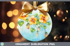 GorgeousWatercolor Flowers Ornament design.