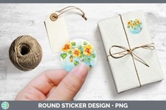 GorgeousWatercolor Flowers Stickers design.