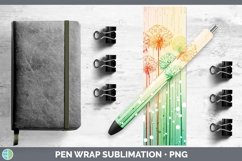 GorgeousWatercolor Flowers Pen Wrap design.