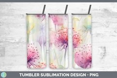 GorgeousWatercolor Flowers Tumbler design.