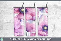 GorgeousWatercolor Flowers Tumbler design.