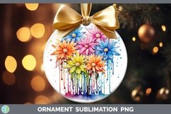 GorgeousWatercolor Flowers Ornament design.