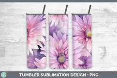 GorgeousWatercolor Flowers Tumbler design.
