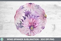 GorgeousWatercolor Flowers Wind Spinner design.