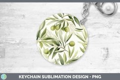 GorgeousWatercolor Flowers Keychain design.