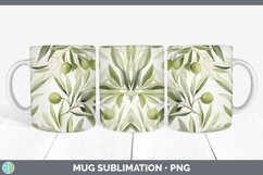GorgeousWatercolor Flowers Mug Wrap design.