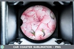 GorgeousWatercolor Flowers Car Coaster design.