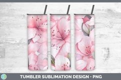 GorgeousWatercolor Flowers Tumbler design.