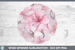 GorgeousWatercolor Flowers Wind Spinner design.