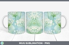 GorgeousWatercolor Flowers Mug Wrap design.