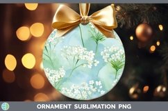 GorgeousWatercolor Flowers Ornament design.