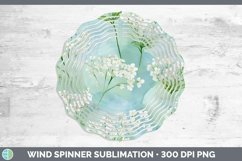 GorgeousWatercolor Flowers Wind Spinner design.