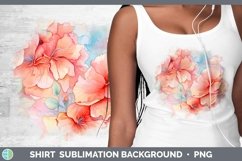 GorgeousWatercolor Flowers Shirt design.