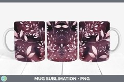 GorgeousWatercolor Flowers Mug Wrap design.