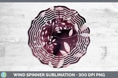 GorgeousWatercolor Flowers Wind Spinner design.